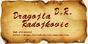 Dragojla Radojković vizit kartica